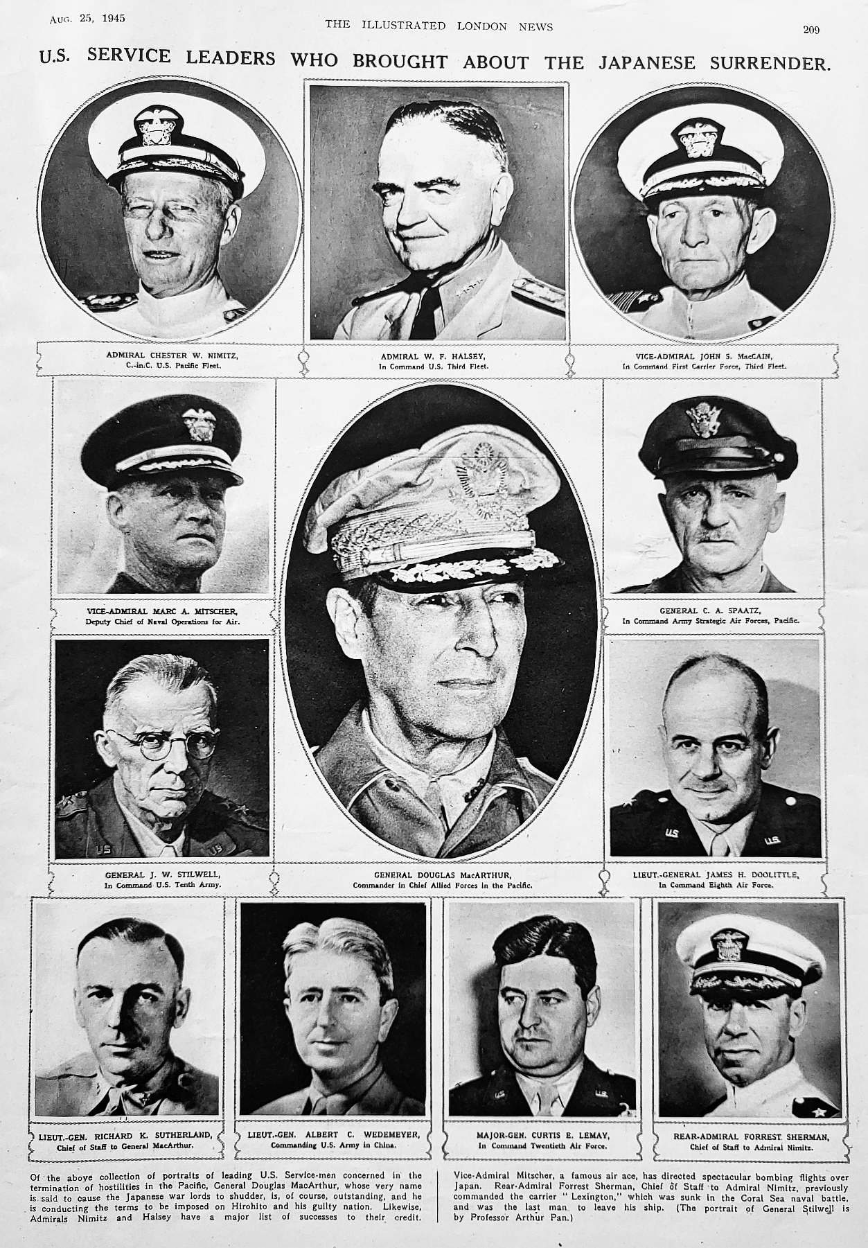 The U.S.victory leaders